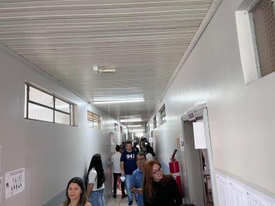 VotaÃ§Ã£o na Escola Dr. Leocadio JosÃ© Correia flui dentro do programado